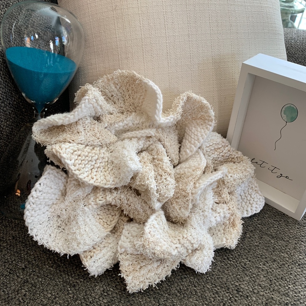 “Colors of Snow” A scarf that is as unique as you are and handmade in the USA!